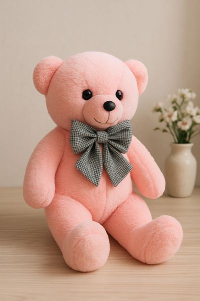 Princess Bear 100% Fiber 85 cm Plush K Bow Tie Domestic Production