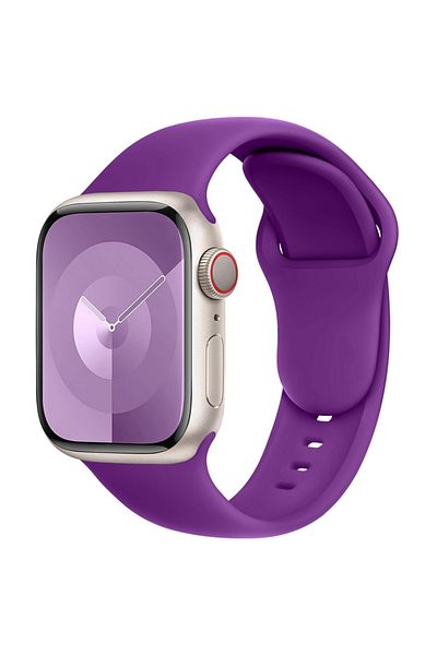 REDz Accessories Sport Band, For Apple Watch, Simple Design, Silicone, Cranberry Purple - 38/40/41 Mm, Medium
