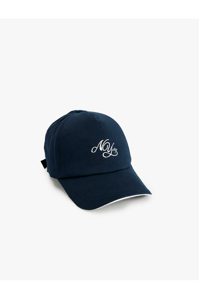 Koton Embroidered Cotton Cap Hat