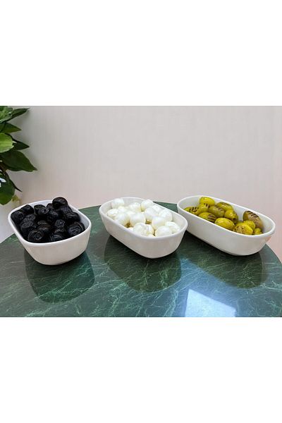 ALCE 3-Piece Ceramic Sauce Bowl, Jam Bowl, Breakfast Snack Bowl, Trilium