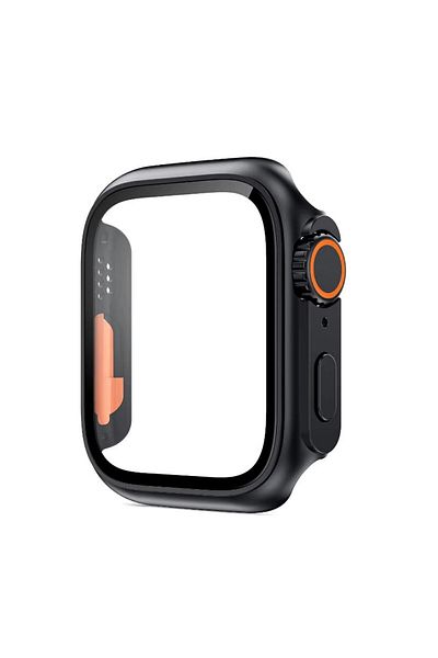 REDz Accessories Ultra Design Case Cover, For Apple Watch, Shockproof Protection, Black - Apple Watch 4/5/6/se 44mm
