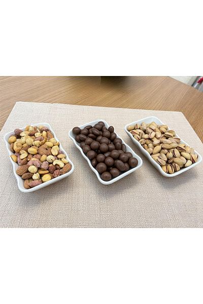 ALCE 3-Piece Ceramic Breakfast Sauce Bowl, Snack Bowl, Jam Bowl, Appetizer Plate Drop