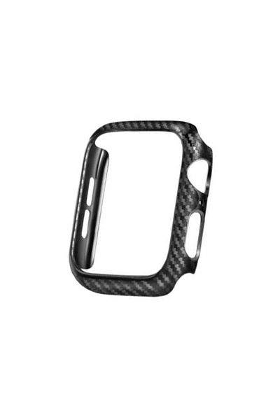 REDz Accessories Apple Watch 7/8/se2 Case, Carbon Fiber Look, Full Protection, Black - Apple Watch 7/8 45mm