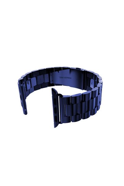 REDz Accessories Curea metalică pentru Apple Watch, oțel inoxidabil, albastră - 44/45/46/49 mm