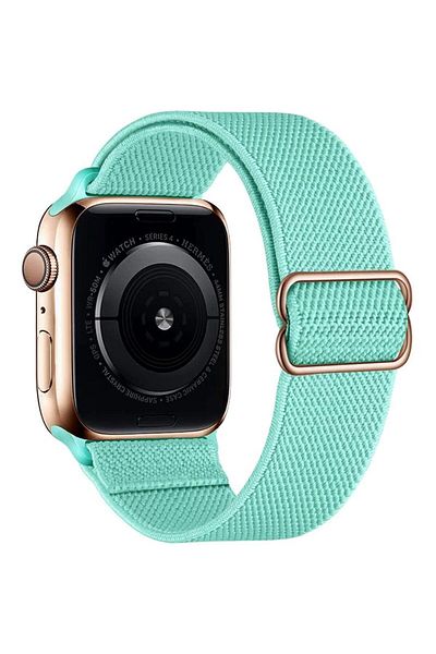 REDz Accessories Elastic Strap, Compatible With Apple Watch, Adjustable, Mint Green - 44/45/46/49 Mm