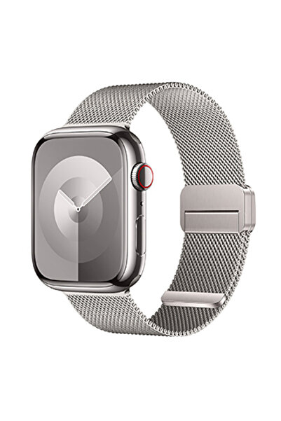 REDz Accessories Λουράκι Hoco WA26, για Apple Watch, Μεταλλικό ύφασμα, Μαγνητική αγκράφα, Starlight - 44/45/46/49 mm