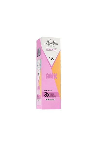 BABY POWDER AMK Lady Baby Powder Clinical Deodorant Spray - 150 ml