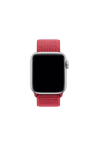 REDz Accessories Sport Strap, Compatible with Apple Watch, Textile, Red - 44/45/46/49 mm