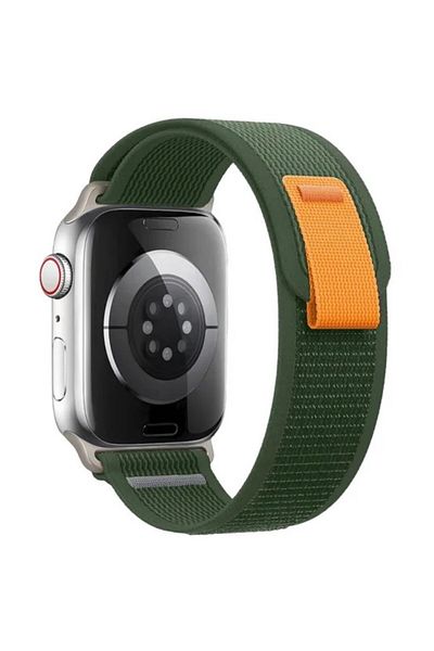 REDz Accessories Trail Loop Strap, Nylon, Compatible With Apple Watch, Hedgehog, Green - 44/45/46/49 Mm