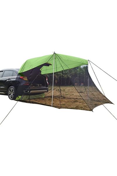 Yelajoy Car Camping Tent,3-4 Person,with a Storage Bag,360 °Ventilation & Net Design,for Camping,Green