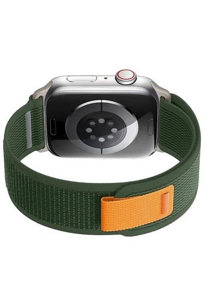 REDz Accessories Trail Loop Strap, Nylon, Compatible With Apple Watch, Hedgehog, Green - 44/45/46/49 Mm