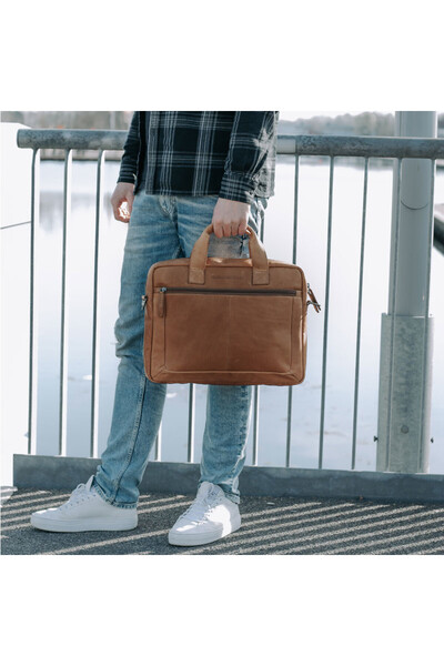 The Chesterfield Brand Genuine leather laptop bag, The Chesterfield Brand, Calvi 15.6 inch