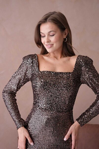 CİXAPLE Βραδινό φόρεμα με παγιέτες