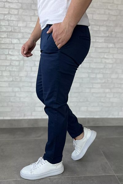 MİSHAR İTALİA Light Blue Men's Gabardine Trousers