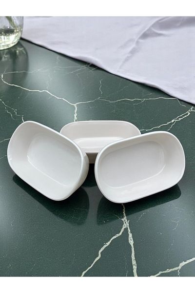 ALCE 3-Piece Ceramic Sauce Bowl, Jam Bowl, Breakfast Snack Bowl, Trilium