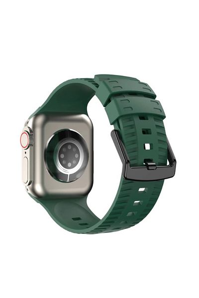 REDz Accessories Sport Strap, Compatible With Apple Watch, Engraved Pattern, Silicone, Green - 38/40/41 Mm