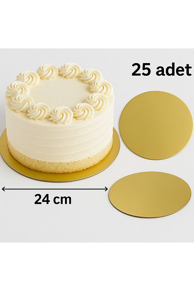 BENS Cake Base Gold Wipes Thick Cake Base 24 cm 25 Pcs
