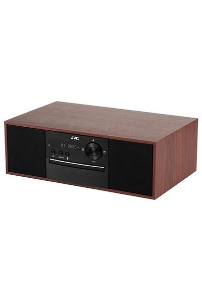 JVC Microsystem Audio Rd-e761, 16 W, Bluetooth, Fm, Cd Player, Usb, Cd Audio In Mp3 Conversion, Wood