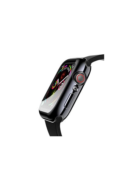 REDz Accessories Full-body Protective Case, Apple Watch, Silicone, Black - Apple Watch 7/8 41mm