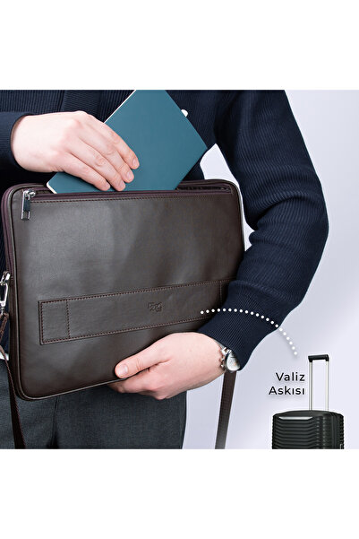 2K حقيبة كمبيوتر محمول من الجلد، حقيبة كمبيوتر لوحي، 14 بوصة، نباتي، كتف، حزام حقيبة، ملحق، جيب للوثائق، قهوة