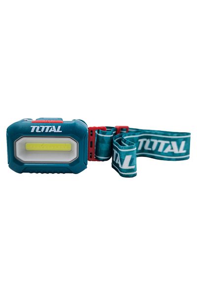 TOTAL Headlamp - 3W COB LED, Adjustable Headband, 3xAAA Battery, Compact and Lightweight