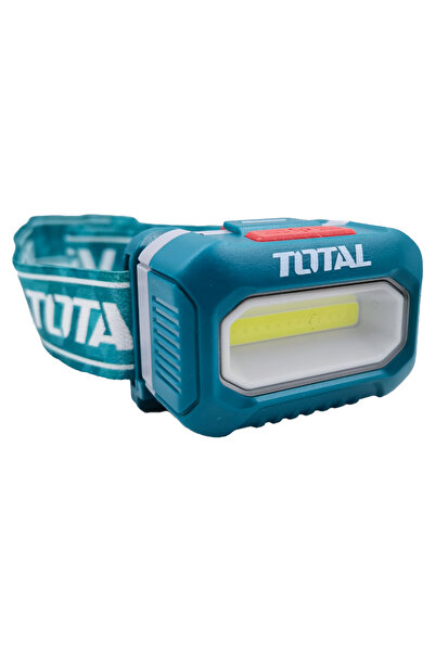TOTAL Headlamp - 3W COB LED, Adjustable Headband, 3xAAA Battery, Compact and Lightweight