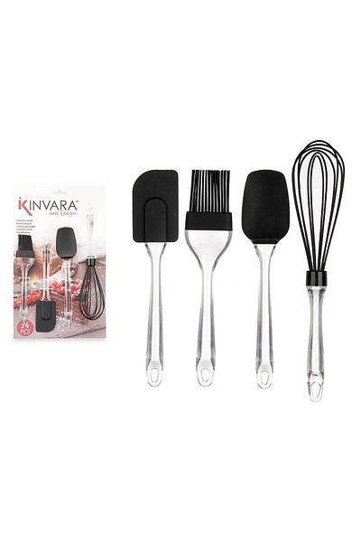 Arte Regale Set of 4 silicone utensils 5 x 20 x 29 cm, Kinvara