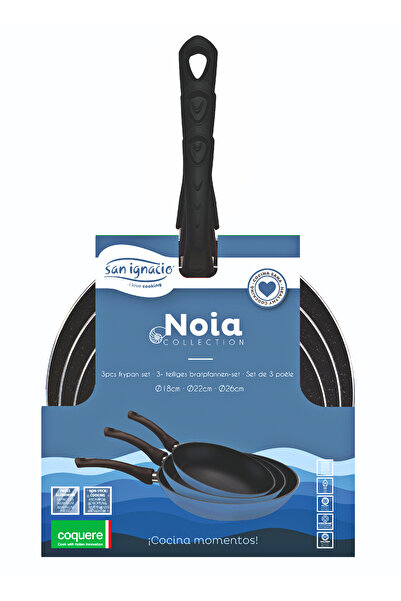 Bergner Set Of 3 Pans 18/22/26cm Non-stick Induction Dishwasher