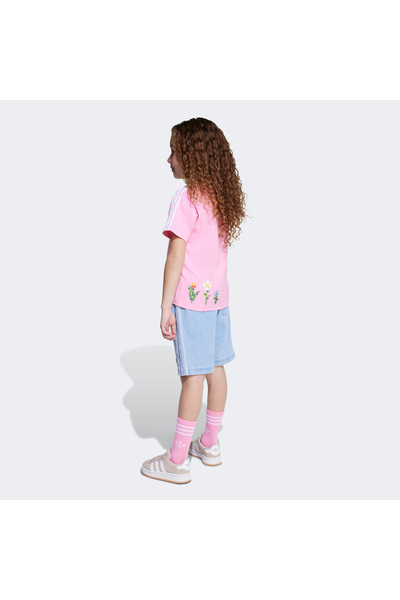 adidas Originals X Minecraft Çocuk Pembe Şort Takım
