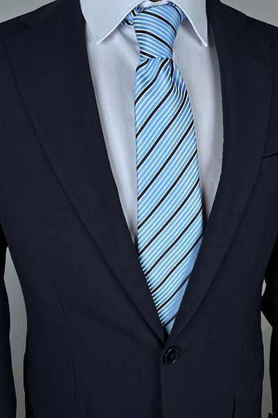 1001 Kravat Pinstripe 8 cm Wide Classic Tie