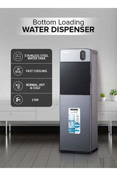 Geepas Bottom Loading Water Dispenser - Hot, Cold and Normal Function