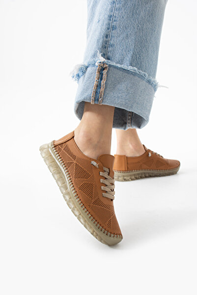 TexFoot Women's Daily Genuine Leather Orthopedic Latex Insole Comfortable Breathable Transparent Sole Shoes