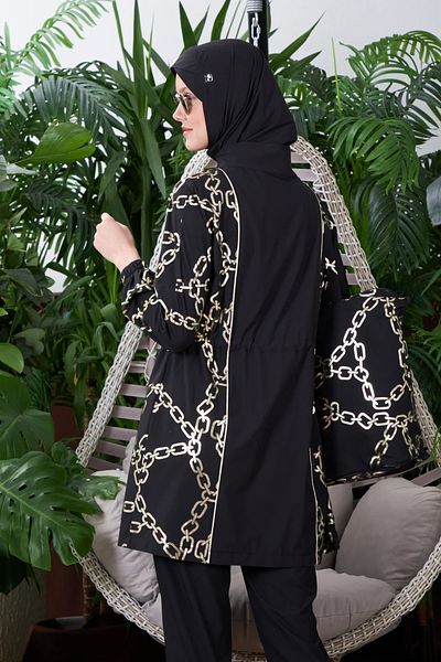 Moodbasic Gold Chain Hijab Swimsuit