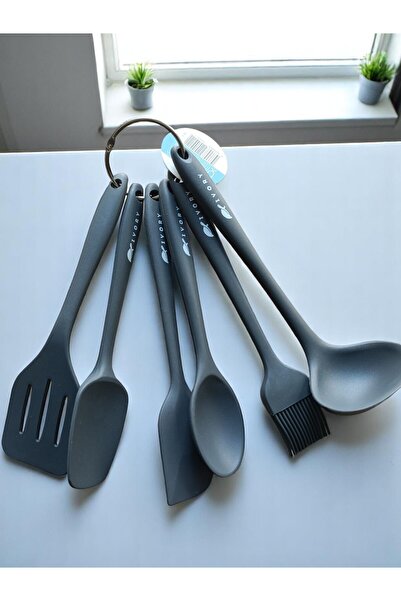 IVORY 6 Parça Silikon Set Antrasit Gri