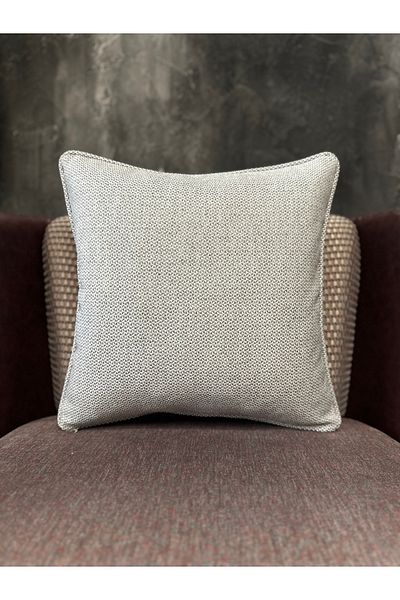 Fabricland Αποκλειστική Εισαγόμενη Ψάθινη Ανοιχτή Μπεζ Μαξιλαροθήκη 43x43cm