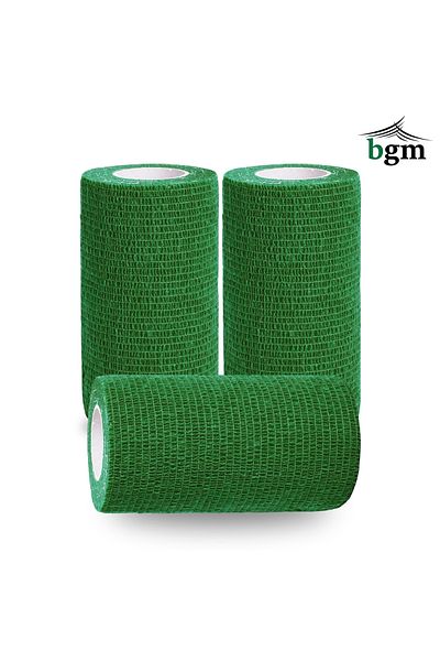 bgm Elastic Self Adhesive Bandage 10cm X 4.5m Dark Green Coban Bandage Sportsman Tape Elastic Bandage
