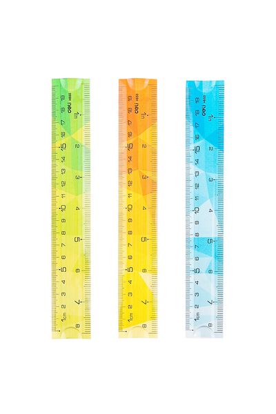 Deli Ruler 20cm Multicolored Flexible Deli