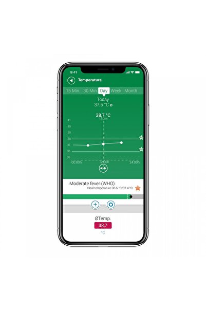 medisana Multifunctional infrared thermometer Medisana TM750 76145, Optical fever alarm, White-Green