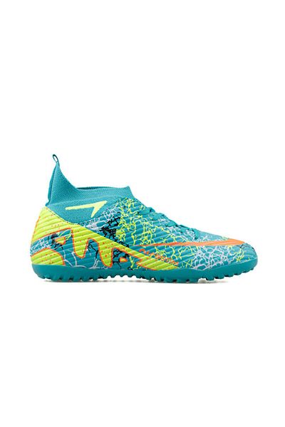 LALİGA Laliga Youth Astroturf Field Shoes Ghs-Turquoise-Yellow-Patterned Blue