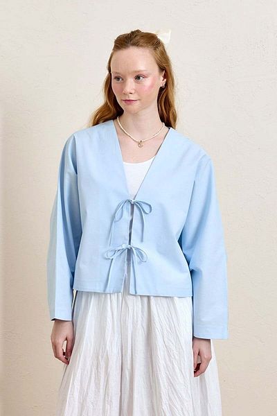 Ceylan Otantik Baby Blue 2 Μπουφάν με φιόγκο