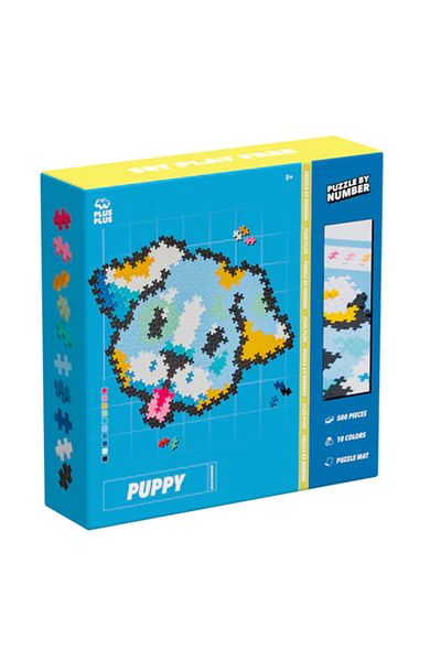 Plus Plus Plus-Plus Number Puzzle, 500 pieces, Puppy