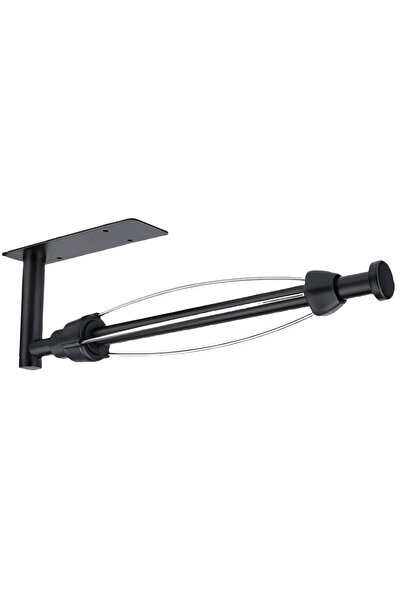 COOYA Stainless steel paper towel holder,damping design,stable and durable,for bathroom or kitchen,black