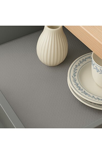 ESTRON Kaydırmaz Raf Dolap Ve Çekmece Örtüsü 45cm*1,5 metre Gri