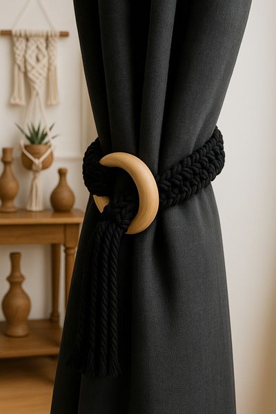 TAHAHAMAK Tahahhamak 2 Pieces Ornament Black Rinde