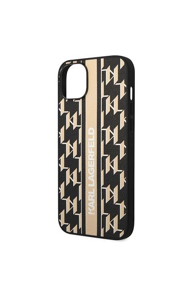 Karl Lagerfeld Case for iPhone 14 Plus, Karl Lagerfeld, Hardcase Monogram, Brown