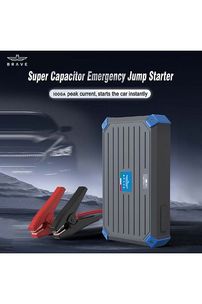 Brave Bjs 11 Pro Super Capacitor Car Jump Starter - 1000a For 6.0l Petrol & 4.0l Diesel Engines, 12v