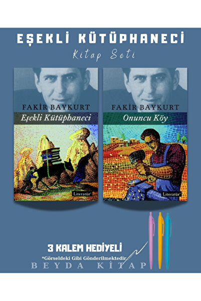 İletişim Yayınları Eşekli Kütüphaneci - Onuncu Köy - Kitap Seti - Kalem Hediyeli