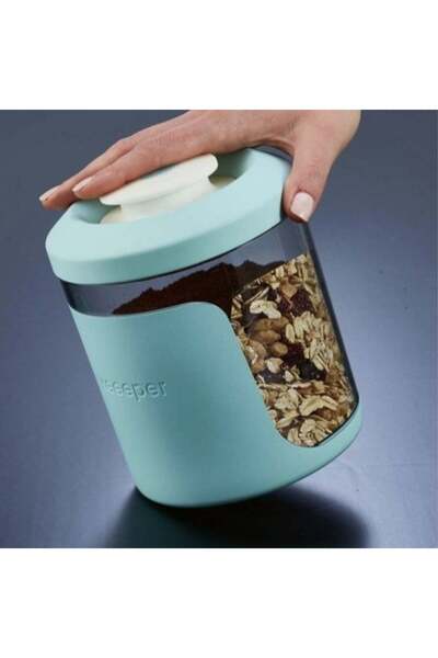 PUFO Kitchen container for sugar, coffee, cereal, tea or spices, with airtight lid, 1.25 L