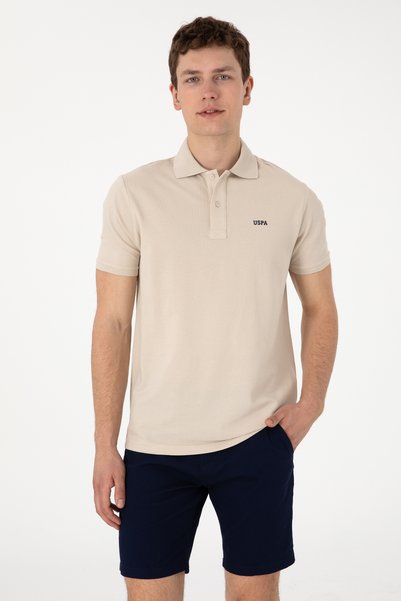 U.S. Polo Assn. Erkek Regular Fit Polo Yaka Taş Basic Tişört 50306007-VR049