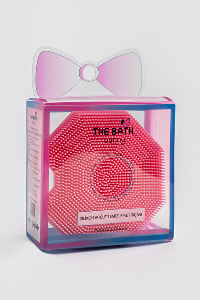 The Bath Bunny فرشاة تنظيف الجسم السداسية المصنوعة من السيليكون مع تأثير تقشير